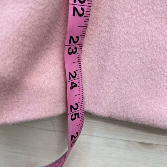 Dana Buchman Petite Blazer Size 12P Pink Wool Angora Blend Gold Buttons Lined - Picture 14 of 14